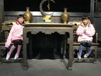 杭州市 步行街 一個 銅雕博物館 免費入內參觀
